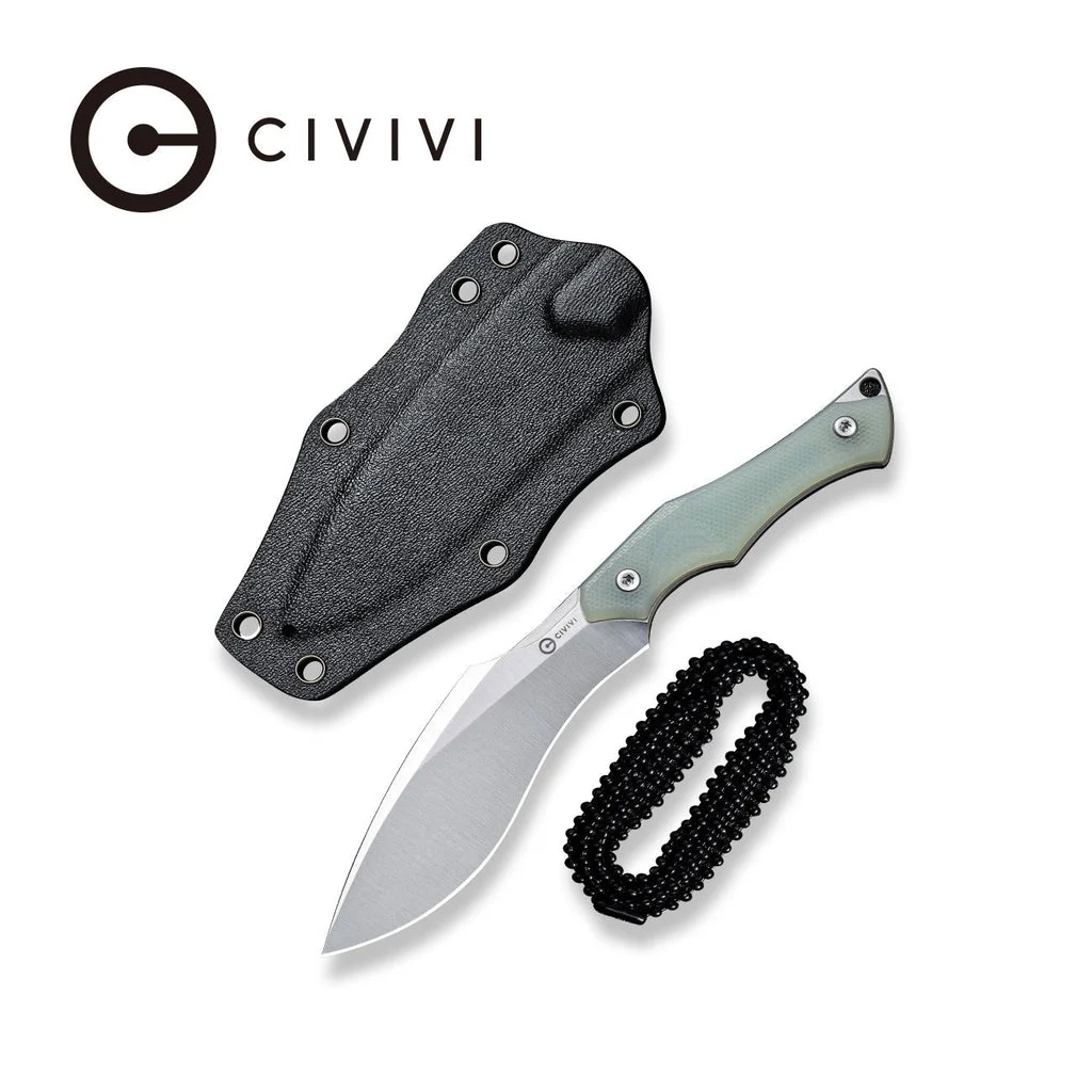 CIVIVI Vaquita II Fixed Blade Knife G10 Handle (3.2" Nitro-V Blade) C047C-2 , With No Free Gift