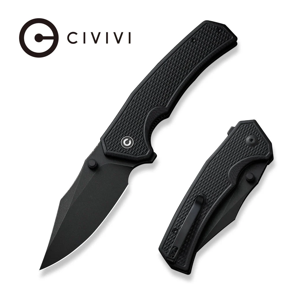 CIVIVI Vexillum Thumb Stud & Flipper Knife G10 Handle (3.81" Nitro-V Blade) C23003D-1