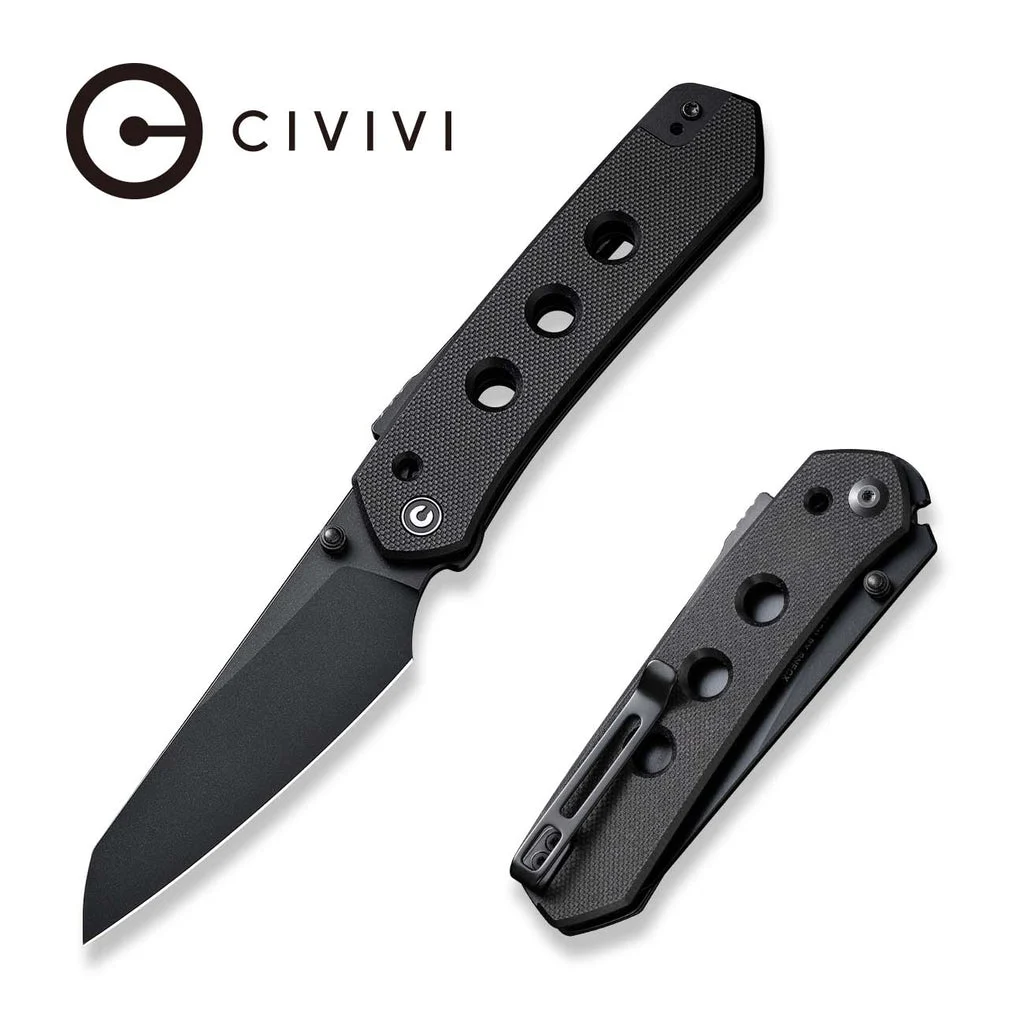 CIVIVI Vision FG Thumb Stud & Superlock Knife G10 Handle (3.54" Nitro-V Blade) C22036-2