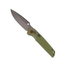 Cobratec Jackal SIde Opening Automatic Knife Green G10 Blackwash D2 Blade CTJKLODG