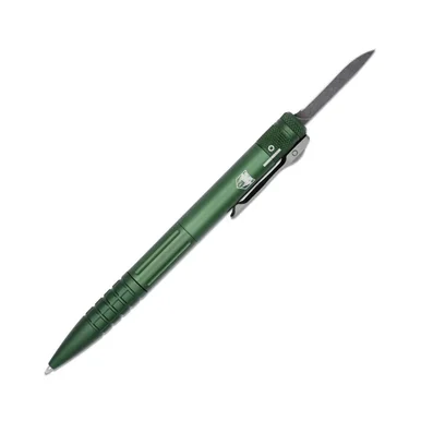 CobraTec Knives OTF Pen Knife OD Grn Alum ( 1.75" D2 Blade) CNCOTFPODGGEN2