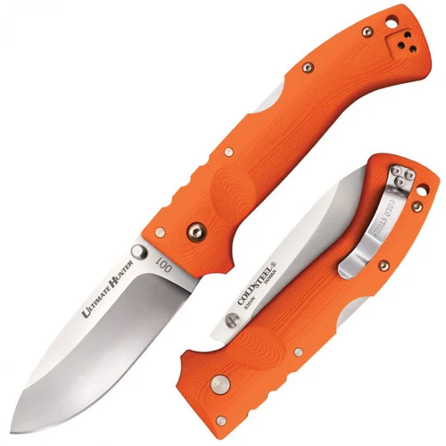Cold Steel 30URY Ultimate Hunter - 3.5" Drop Point CPM-S35VN Blade - Orange G-10 Handle