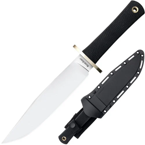 Cold Steel 37RS Recon ScoutBowie - 7.5" CPM-3V Blade - Checkered Black Kray-Ex Handle - Secure-Ex Sheath