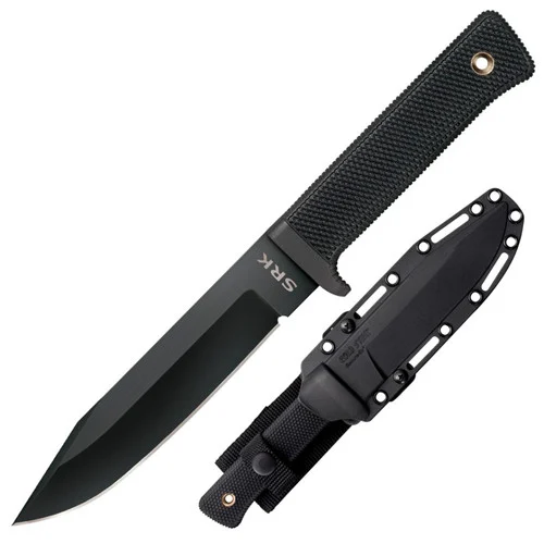 Cold Steel 49LCK SRK - 6.0" Black Tuff-Ex™ Finish SK-5 Blade - Kray-Ex™ Handle - Secure-Ex Sheath