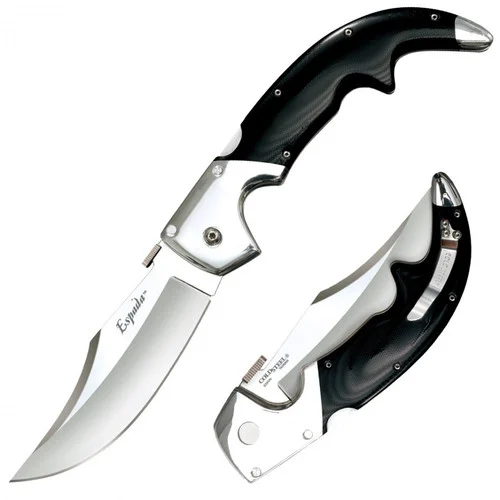 Cold Steel 62MB Large Espada - 5.5" CPM-S35VN Blade - Polished G-10 Scales w/Polished 7075 Aluminum Bolster & Frame