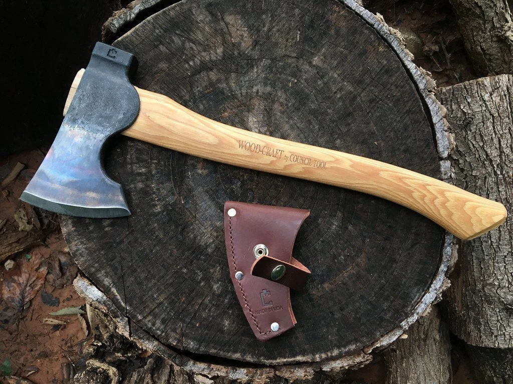 Council Tool Premium Wood Craft1.7 lb Camp Carver Hatchet