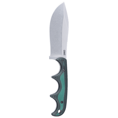 CRKT Minimalist Nessmuk (2376) - 2.13" D2 Stonewashed Plain Blade Green Micarta Handle CR2376