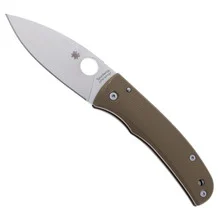 (Customized Bronze Coated Scales) Spyderco Bodacious Folding Knife Handle SPY27 Plain Edge C263GPCBL