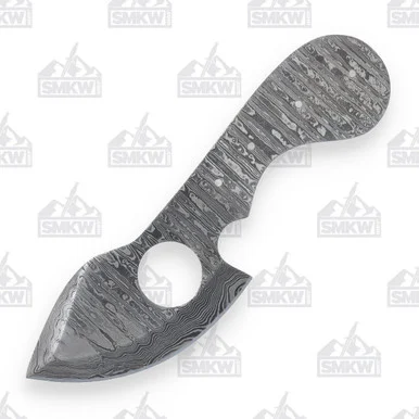 Damascus Mini Wide Belly Skinner Blade Blank BL156D
