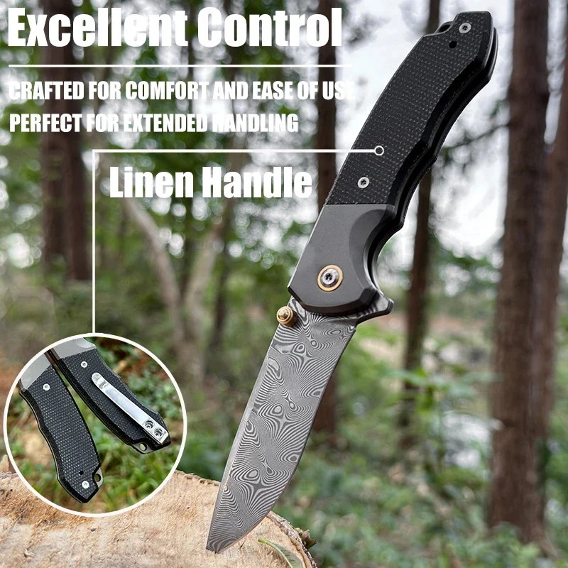 Damascus Steel Pocket Knife