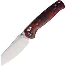 Defcon Artifact Axis Lock Folding Knife Blue and Pink Resin Handle 14C28N Satin Wharncliffe Blade TD024RDBL