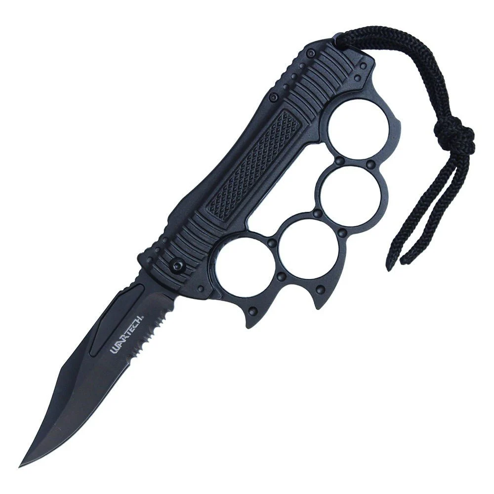 Diablo Brass Knuckle Knife Spring Assisted Folder