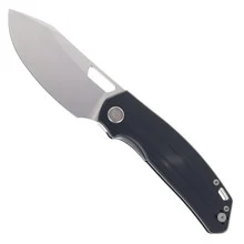 Divo Knives Growler XL Folding Knife Black G10 Handle Stonewashed 154CM Blade