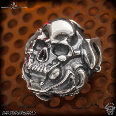 Dmitry Streltsov Bead: Froggy Skull - Silver