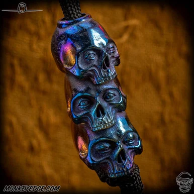 Dmitry Streltsov Bead: Lucky Troyka - Titanium Flamed