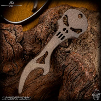 Dmitry Streltsov Bottle Opener: Skull - Titanium Textured Bronze