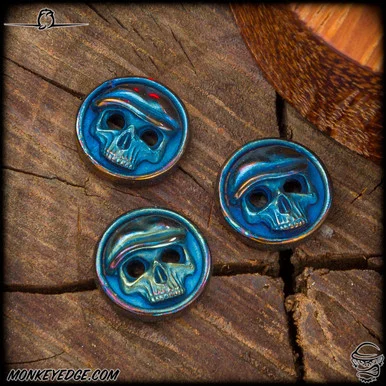 Dmitry Streltsov Button Set: Lucky Peaky Blinder - Cobalt Blues