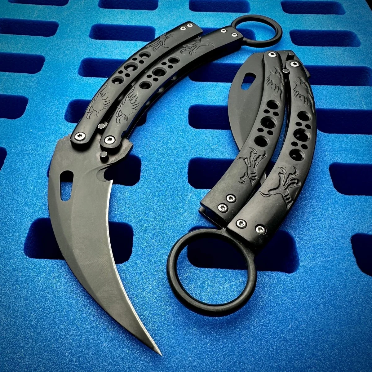 Eagle Talon Black Karambit Balisong Limited Edition