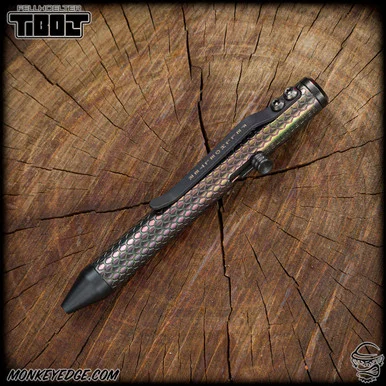 Fellhoelter TiNyBolt Pen - Zirconium Oil Slick Baby Dragon w/Zirc Bolt + Tip + End Cap