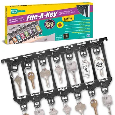 File A Key - File Cabinet Hanging Key Storage Rack