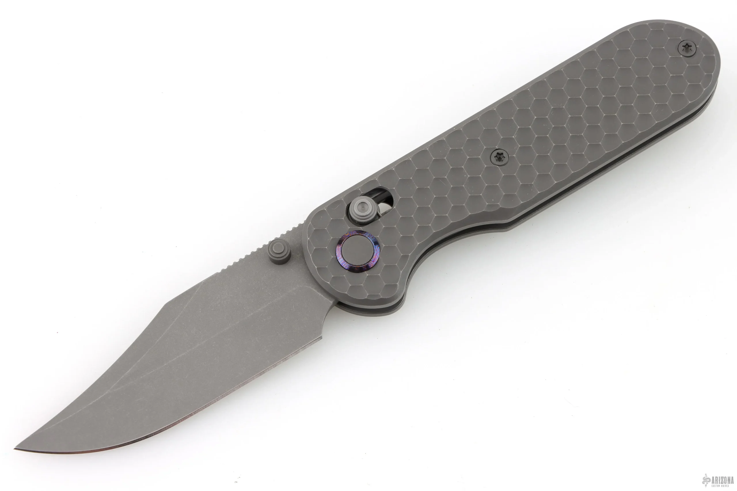 GEO2401C Ethereal Cutter Crossbar lock Folding Knife - Titanium