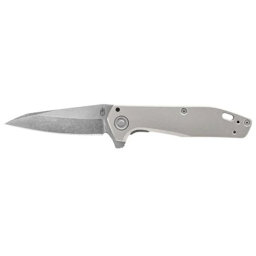 Gerber 30-001611 Fastball Flipper - 3.0" Plain Edge CPM-S30V Wharncliffe Blade - Urban Grey Anodized Aluminum Handle