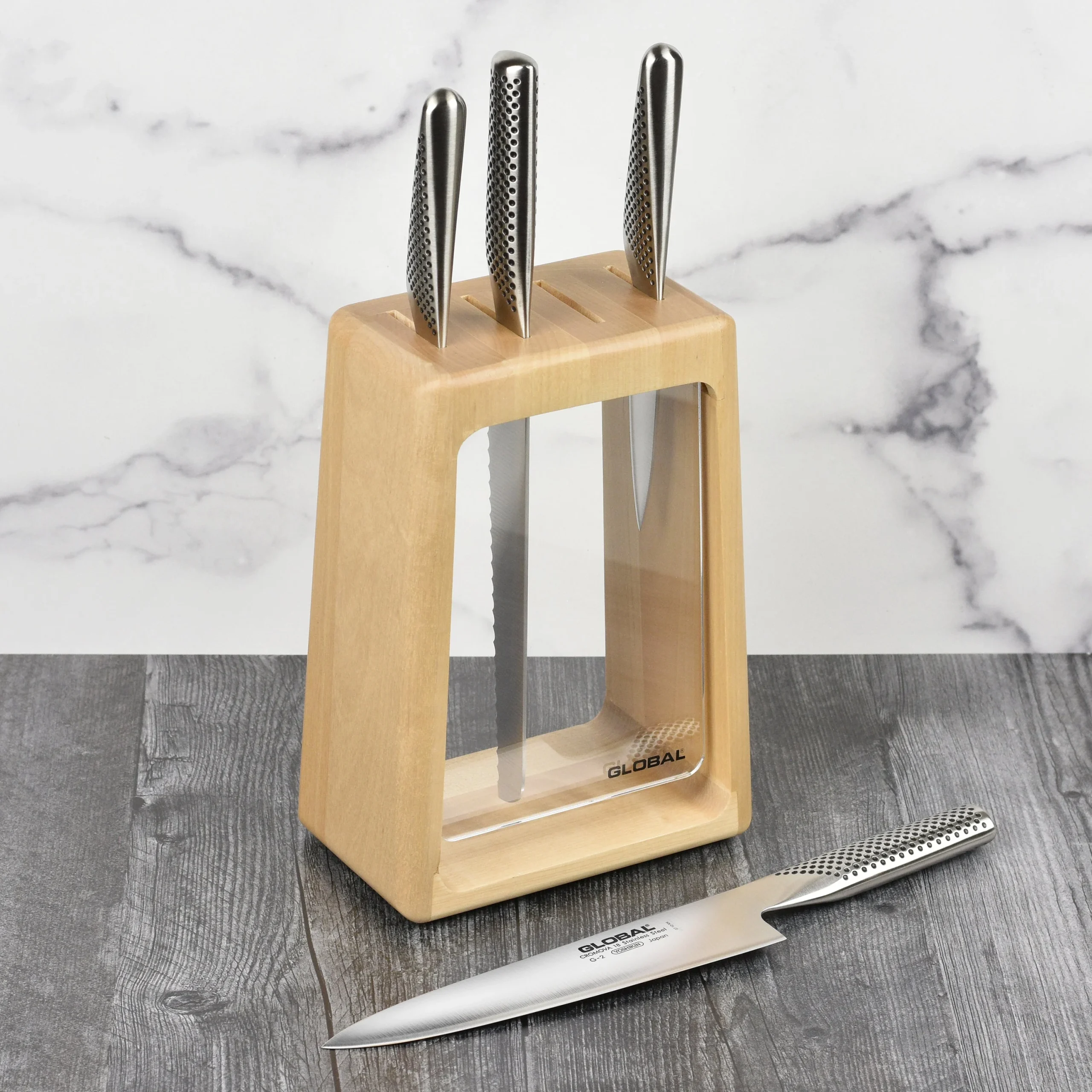 Global Hashira 5 Piece Knife Block Set