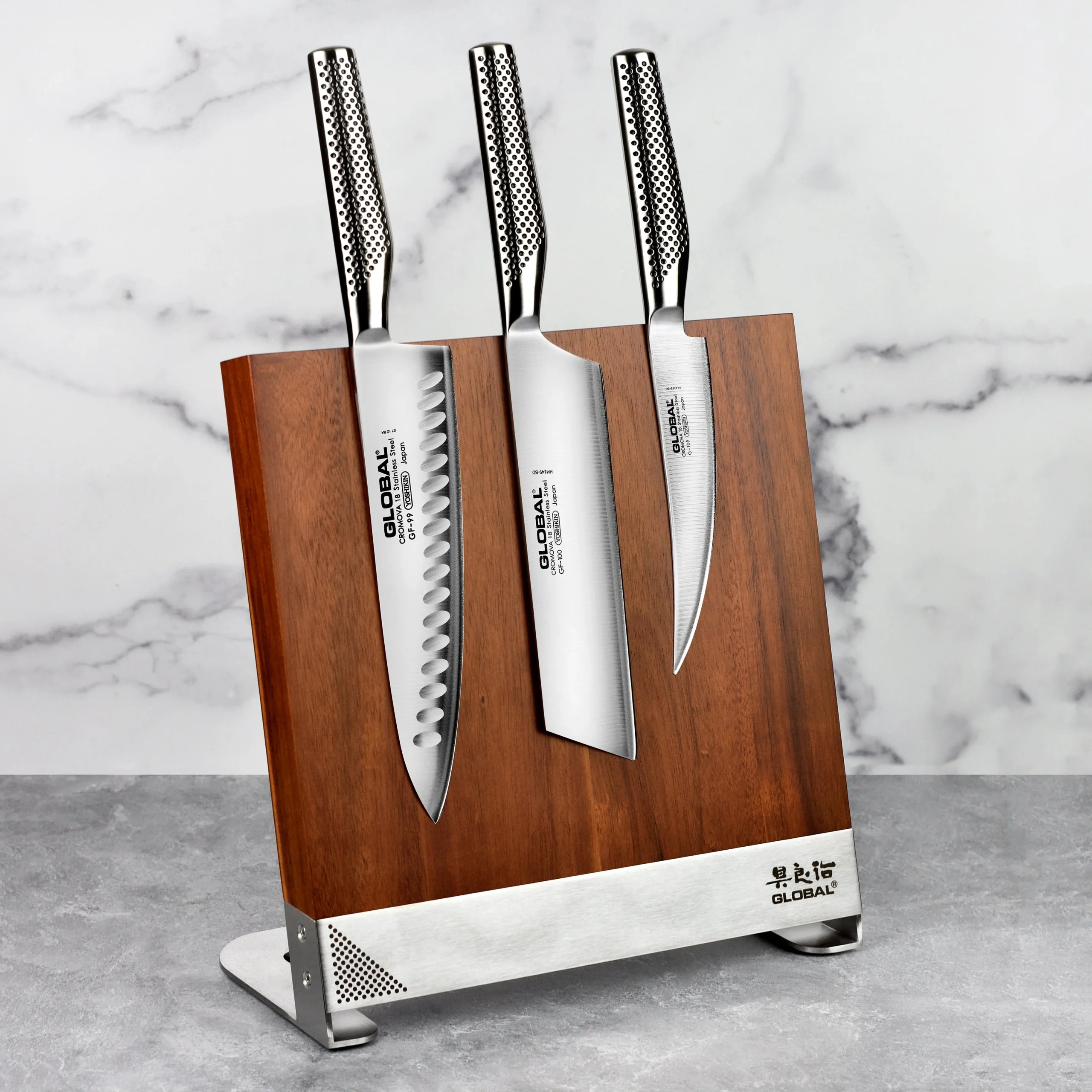Global Model X Heavy Metal Knife Set