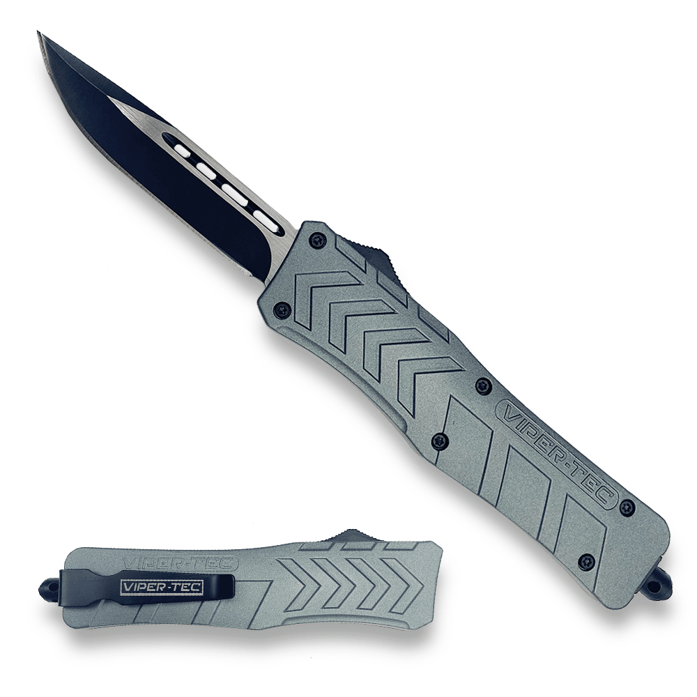 Grey Large VF-1 D/A OTF (Multiple Blade Styles Available)