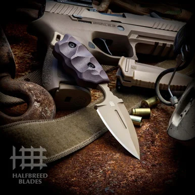 Halfbreed Blades Compact Clearance Knife DE G-10 (2.95" K110 D2) CCK-05 DE