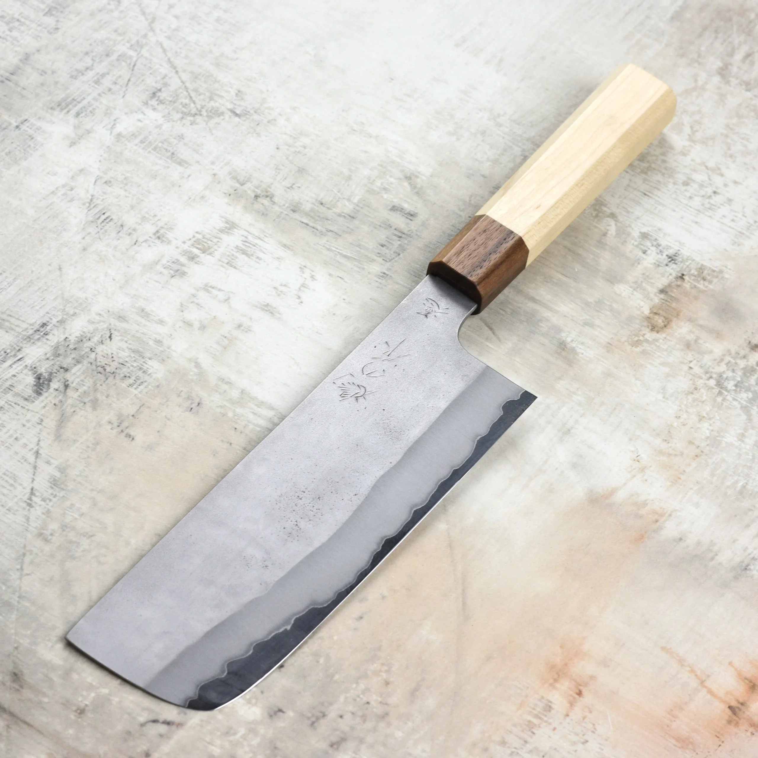 Hatono Aogami Super Kurouchi Stainless Clad 6.7" Tall Nakiri