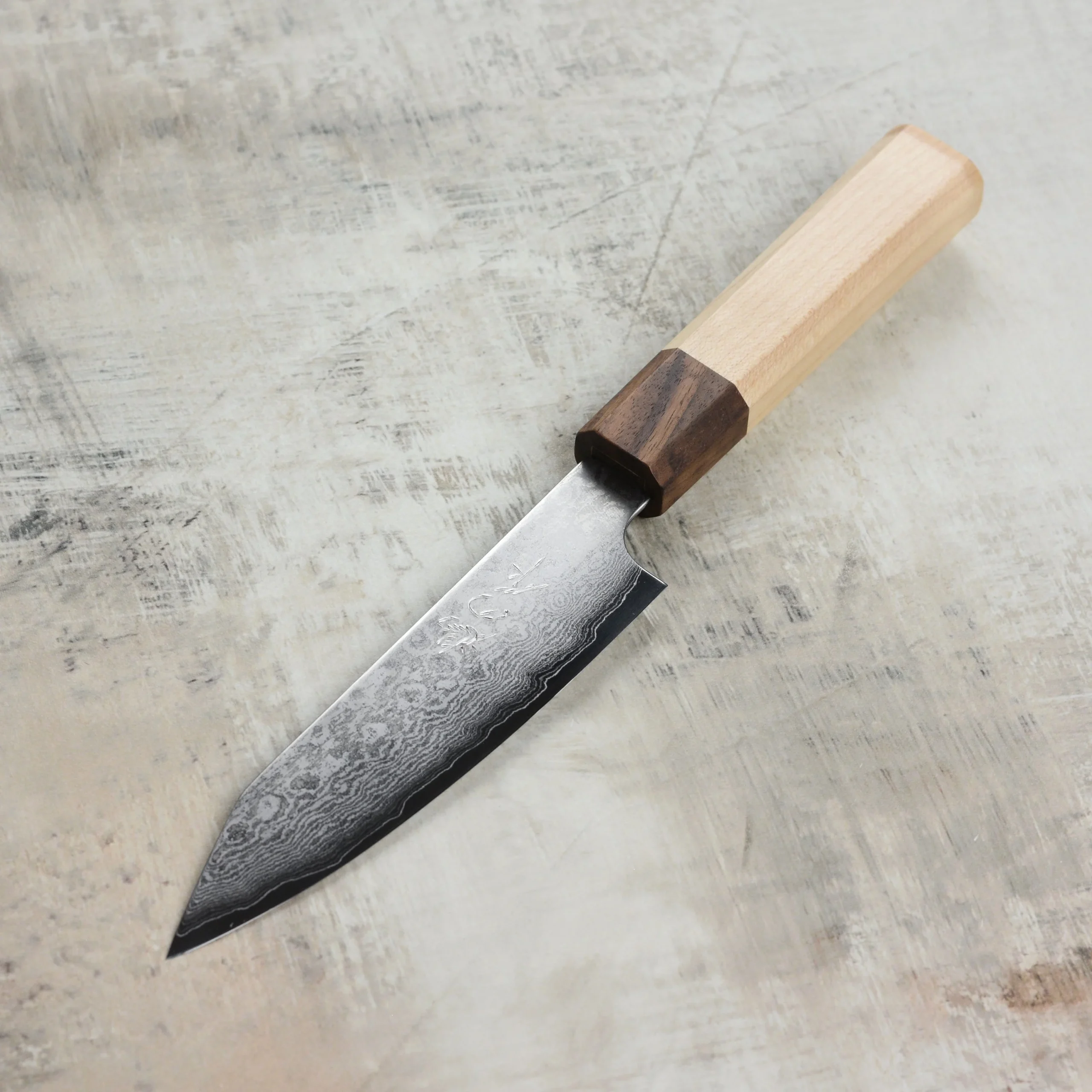 Hatono Ginsan Damascus 5.3" Kiritsuke Petty