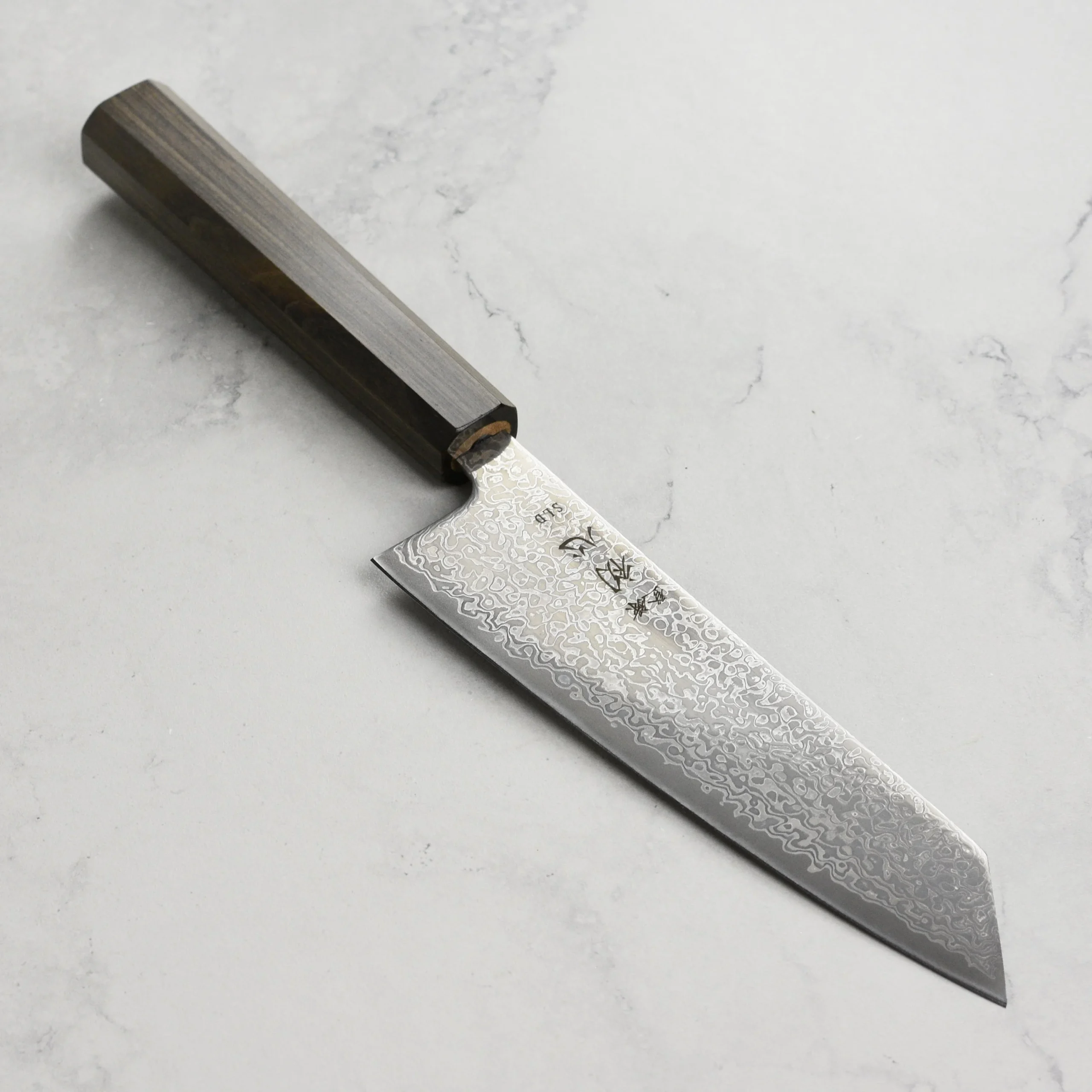 Hatsukokoro Hikari SLD Kurozome Damascus 6.7" Bunka