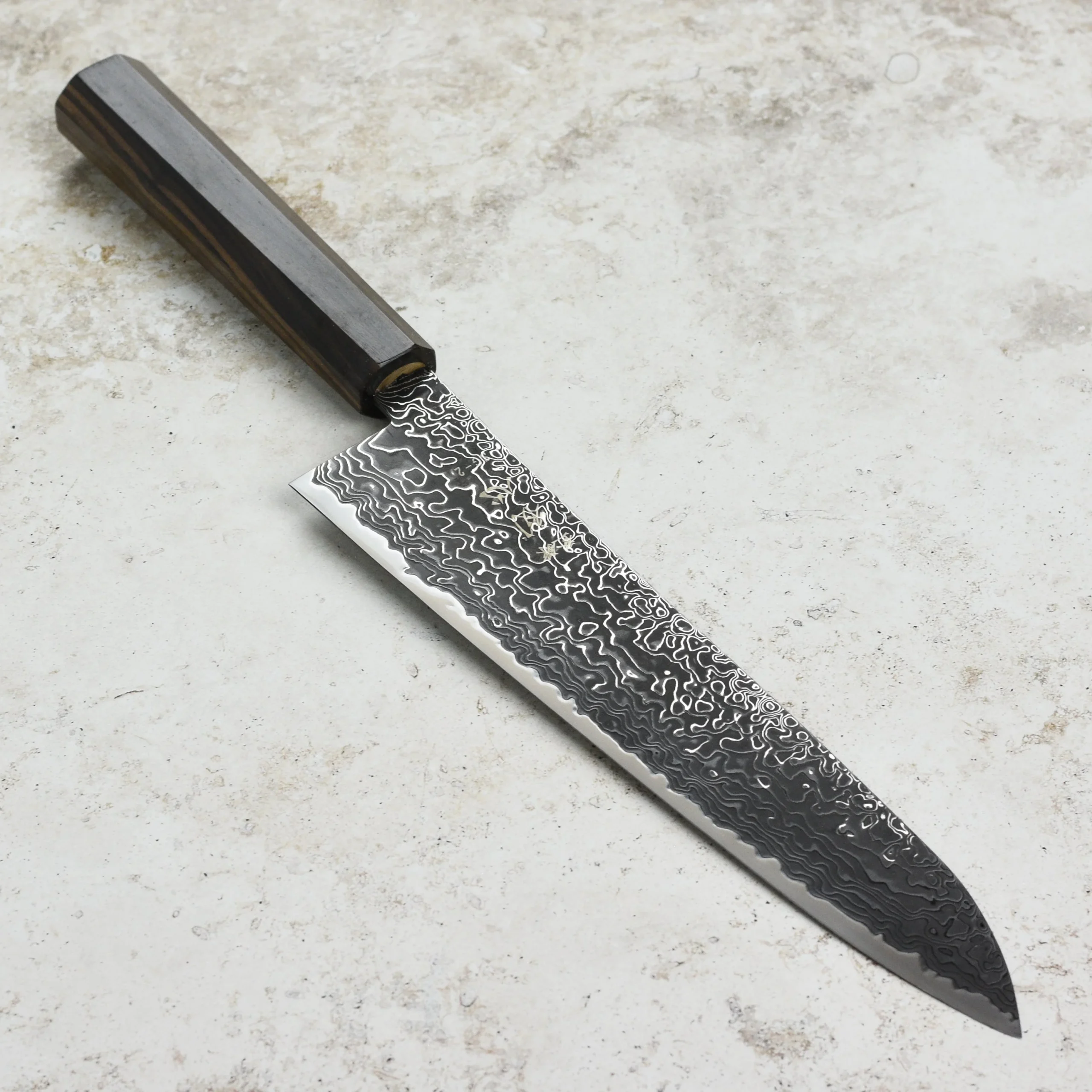 Hatsukokoro Ryuhyo SG2 Kurozome Damascus 9.4" Gyuto