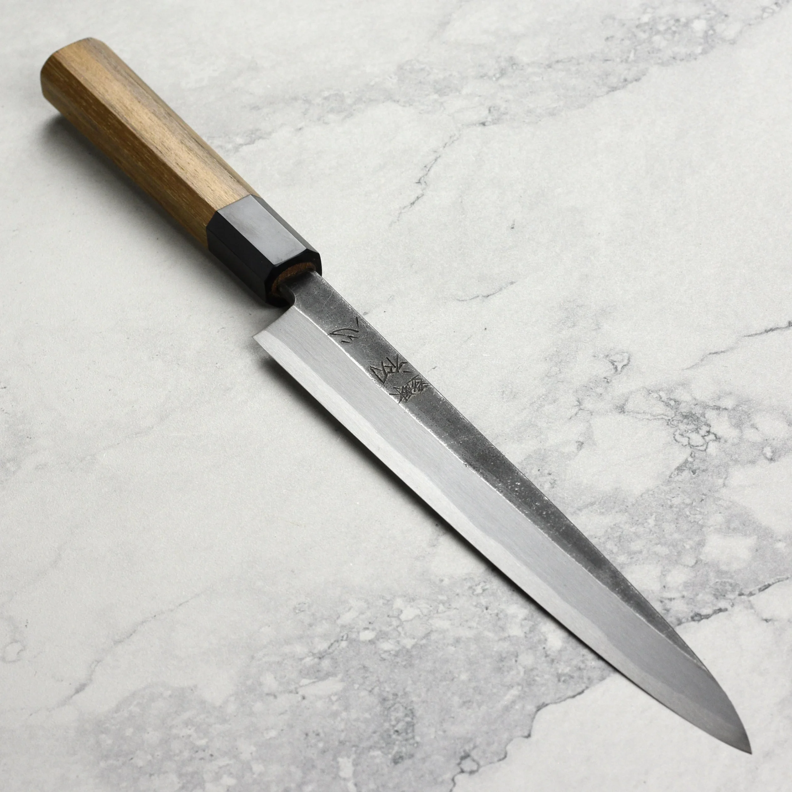 Hatsukokoro Shirasagi Aogami #2 Kurouchi Single-Bevel 9.4" Yanagiba