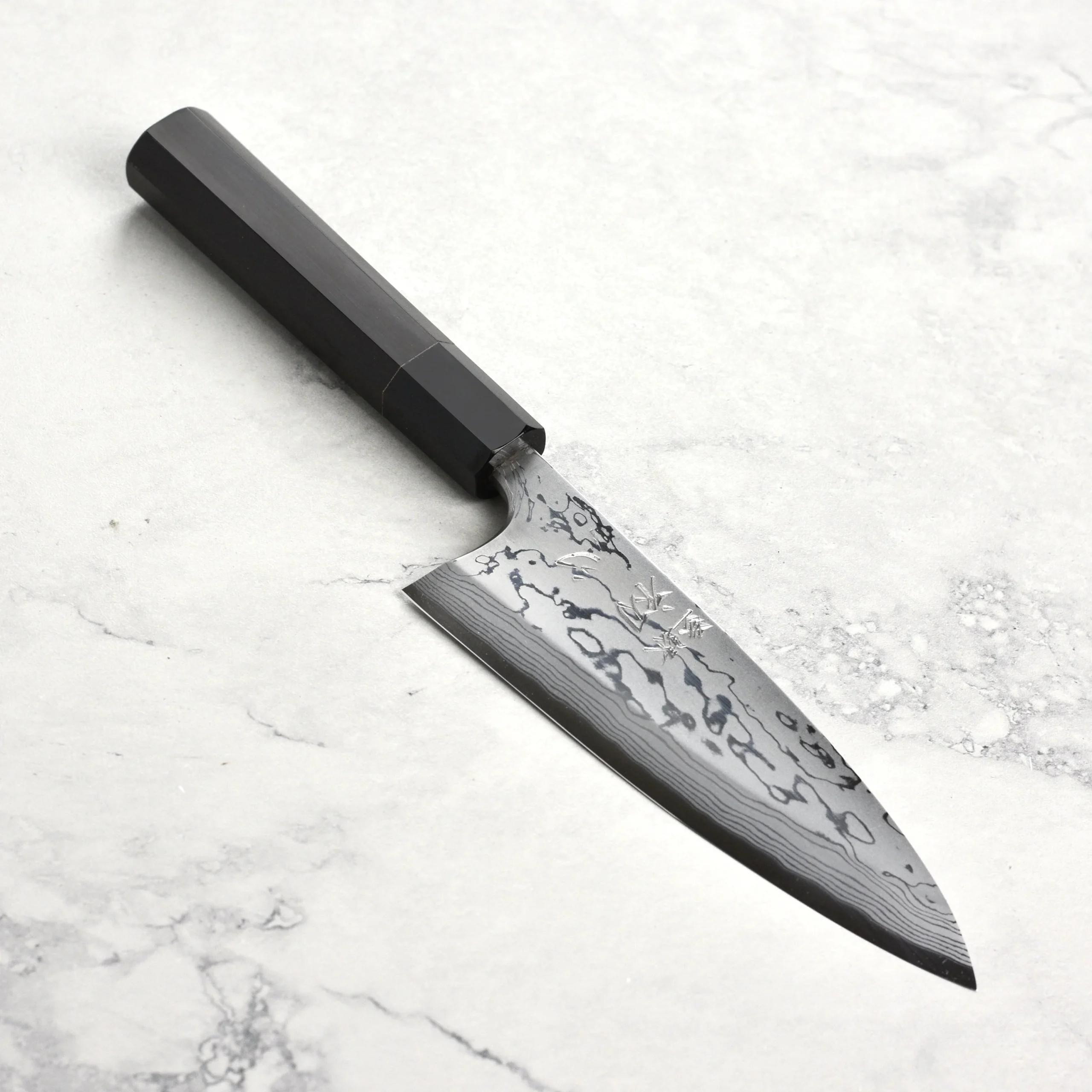 Hatsukokoro x Yauji Aogami #2 Damascus 6.5" Single Bevel Deba