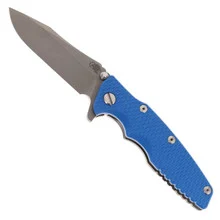 Hinderer Eklipse 3.5" Folding Knife Spearpoint S45VN Blue G10 Working Finish Titanium Handle