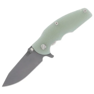 Hinderer Jurassic Translucent Green 3.37in Plain Working Slicer