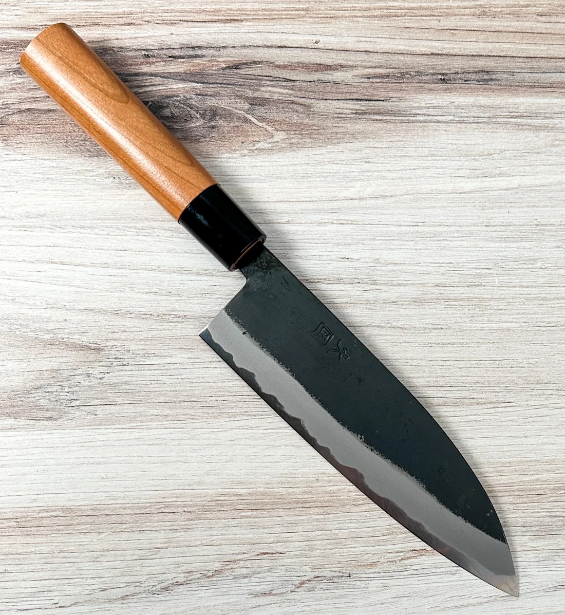 Hinokuni Shirogami #1 Santoku 180mm