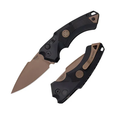 Hogue SIG EX-A05 Emperor Scorpion Auto Folding Knife 3.5in FDE Spear Point AUHG36530