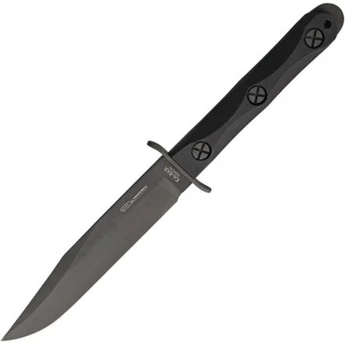 KA-BAR EK Model 5 - 6.875" 1095 Blk Bowie, Black GFN (EK45)