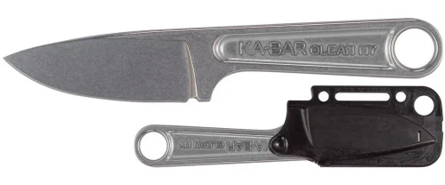 Ka-Bar Forged Wrench Knife 1119 - 3.0" Plain Edge 425 High Carbon Steel Blade - Molded Sheath