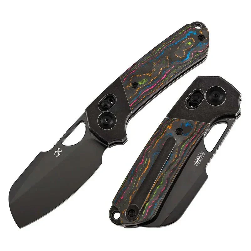 Kansept Nahual K2125V1 – MagnaCut Blade - 80s Camo Carbon Handle, Crossbar Lock