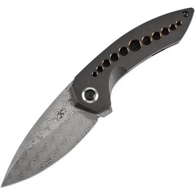Kansept ODD 21 - Blackwashed Titanium (3.08" Damascus) K1077A3