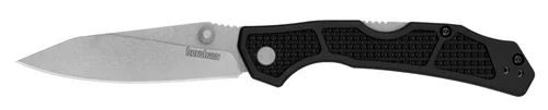 Kershaw 2033 Cargo - 3.25" Stonewash Finish D2 Blade - Black Checkered GFN Handle DISCONTINUED ONLY 3 LEFT