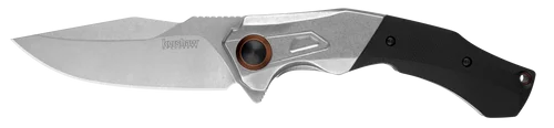 Kershaw 2075 Payout SpeedSafe Assisted Flipper - 3.5" Stonewash Finish D2 Blade - Black G-10 Front w/SS Bolster - DISCONTINUED ONLY 2 LEFT