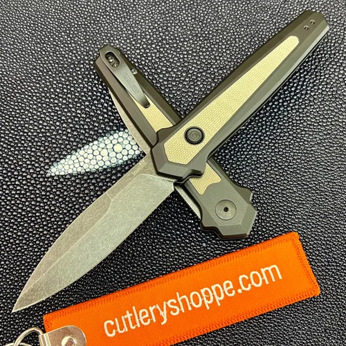 Kershaw 7950 Launch 15 AUTOMATIC - 3.5" BlackWash Finish CPM MagnaCut Blade - Black Anodized 6061-T6 Aluminum Handle w/Canvas Micarta Inserts - DISCONTINUED ONLY 5 IN STOCK