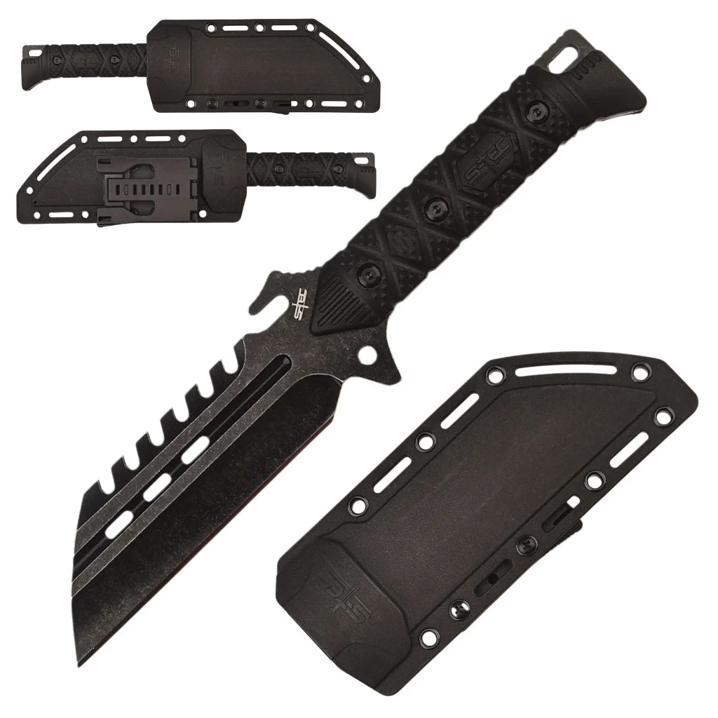 Khaos Fixed Blade - 10.5″ Full Tang Knife w/ ABS Sheath