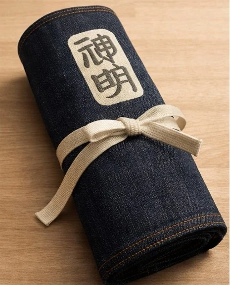 Kohetsu Denim Knife Roll 8pc