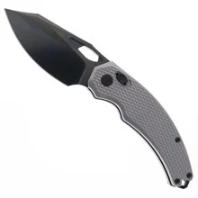 Kunwu Knives X-Padre Reverse Tux Folding KnifeDiamond Textured Titanium Handle DLC Elmax Blade XT Lock X706T-3